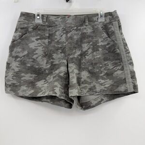 SPANX Camo Stretch Twill Shorts Large Pull On Shaping 4 Way Stretch